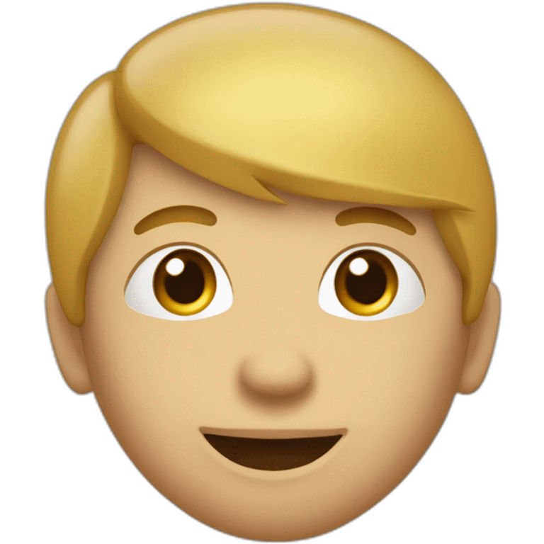 Je veux un visage avec un bouton en haut emoji