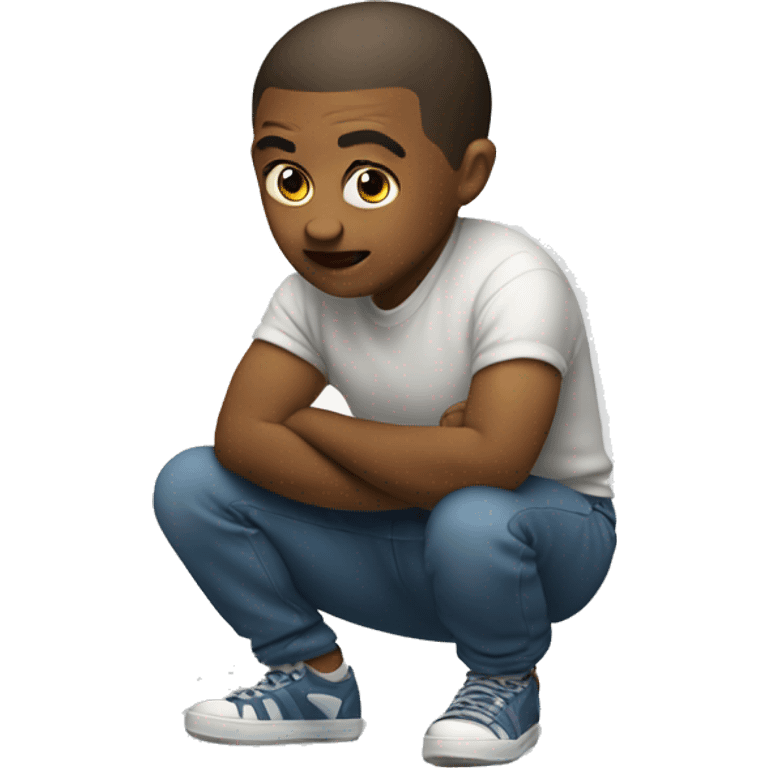 Squatting  emoji