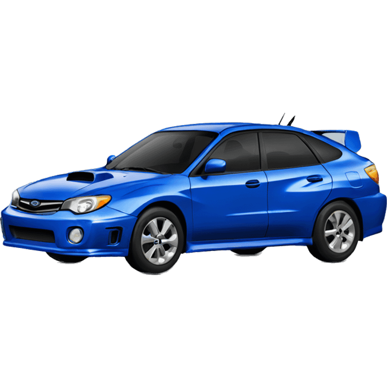 subaru impreza blue emoji