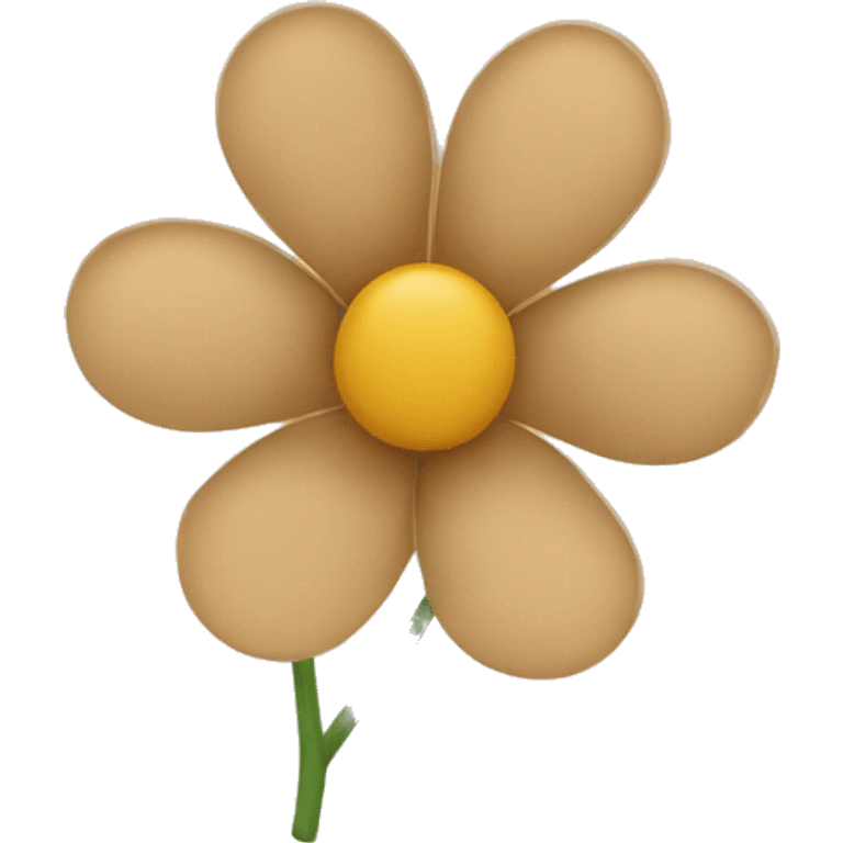 beige flower petal emoji