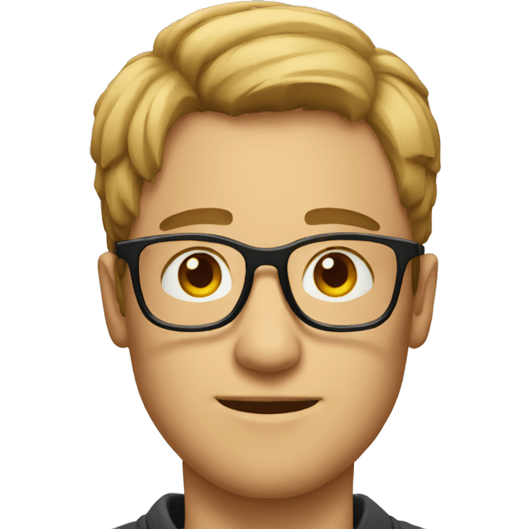 Guy in glasses emoji