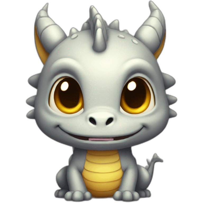 cute dragon with big head emoji