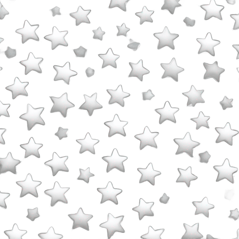 Silver round stars  emoji