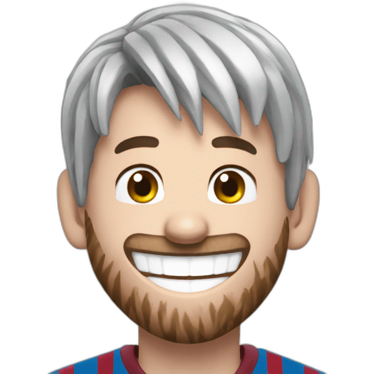 Messi laughing emoji