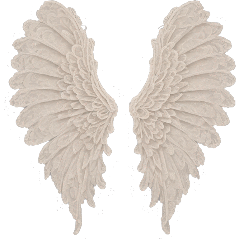 rococo lace angel wings emoji