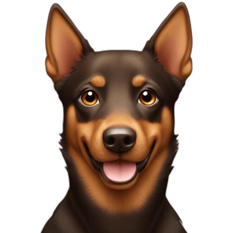 Australian kelpie brown emoji