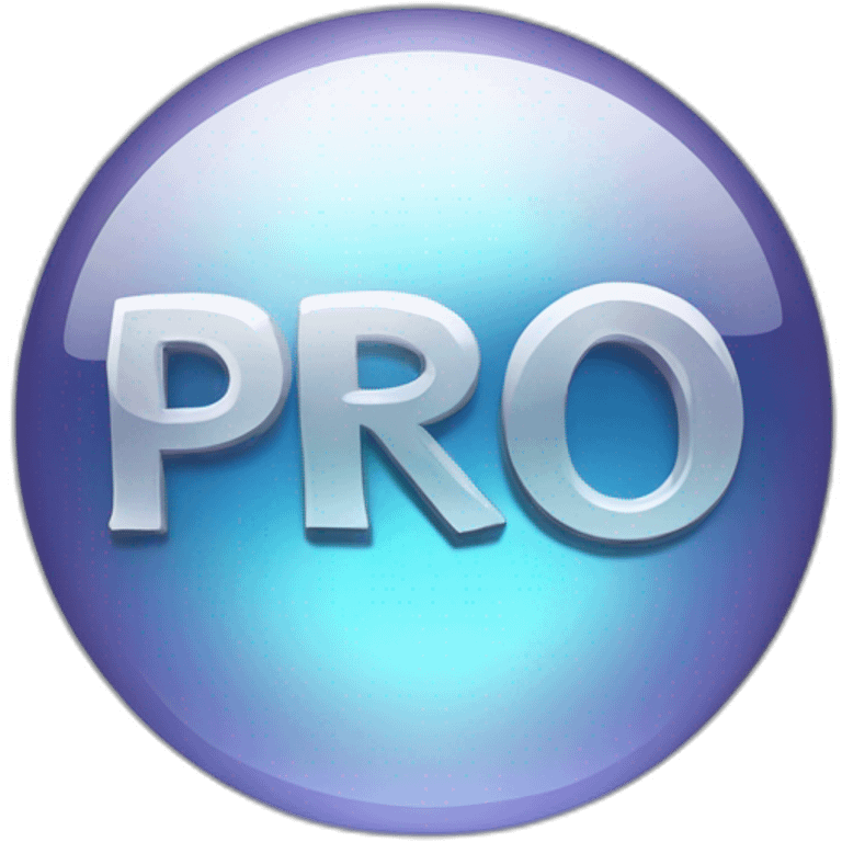 word "Pro" in crystal ball emoji