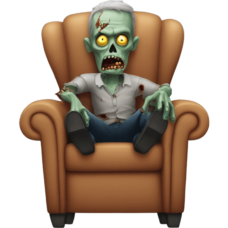 zombie in armchair emoji