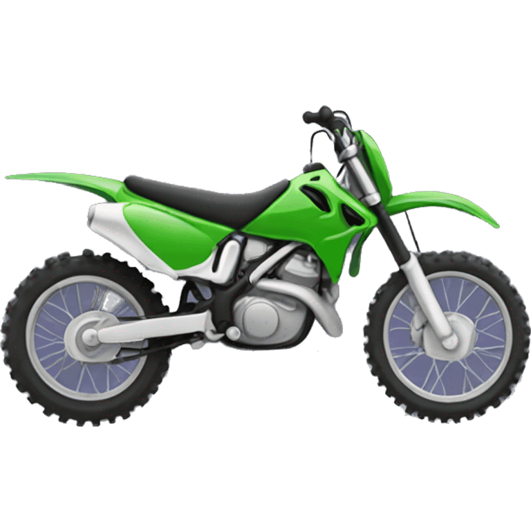 Green dirt bike  emoji