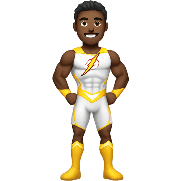 Flash hero working out  emoji