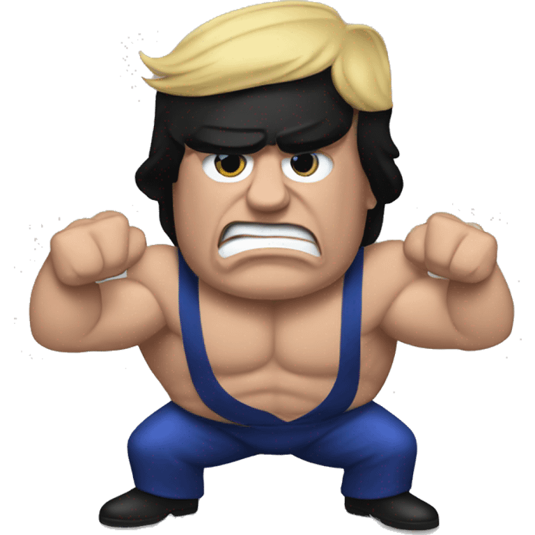 trump harris armrestling emoji