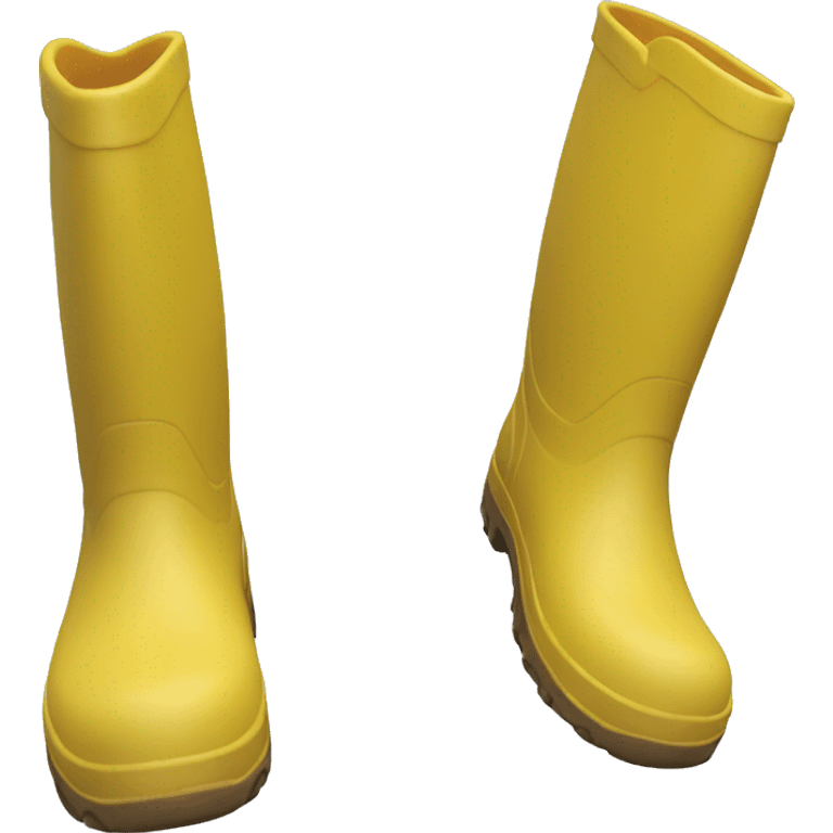 rubber boot yellow emoji