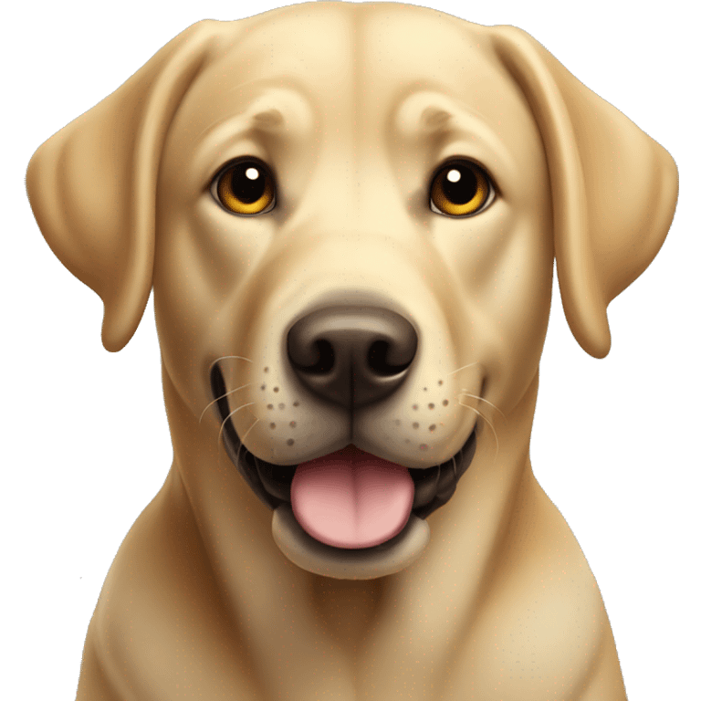 Labrador facing you smiling emoji