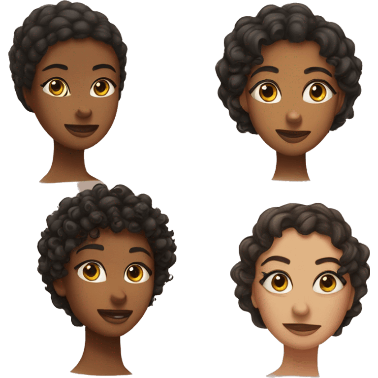 woman facial cucumber spa curly and morena emoji