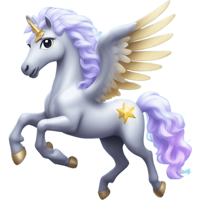 magic sparkling Pegasus  emoji