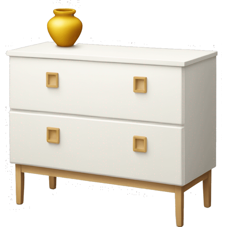 IKEA-white-dresser-with-vase emoji