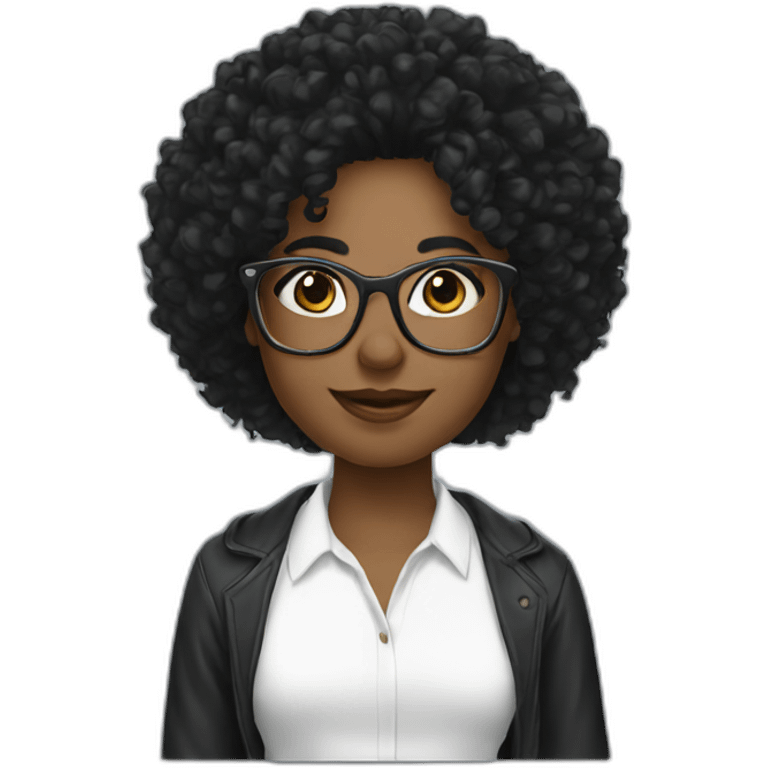 planner-blackhair-glasses emoji