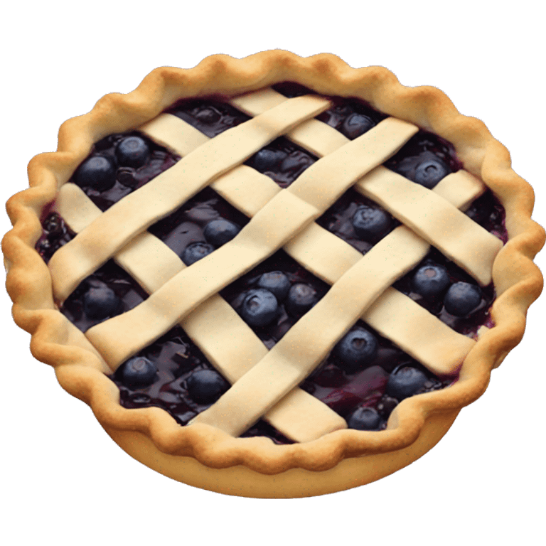 Blueberry pie emoji