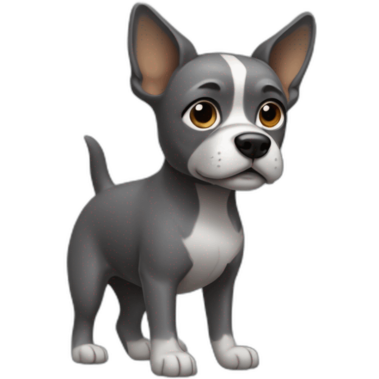 small-dark-grey-dog-standing-on-two-back-legs emoji