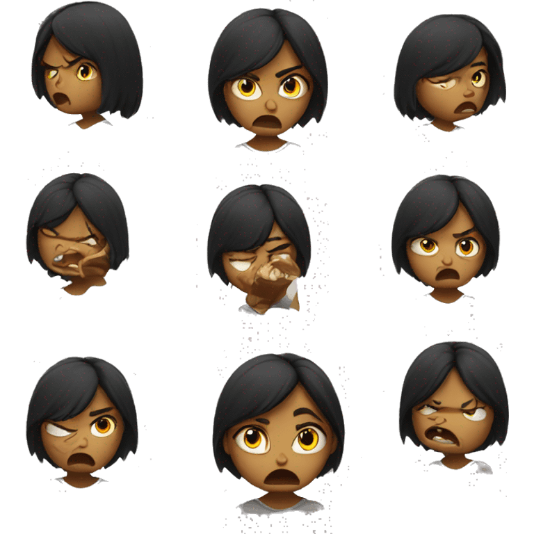 Angry girl emoji