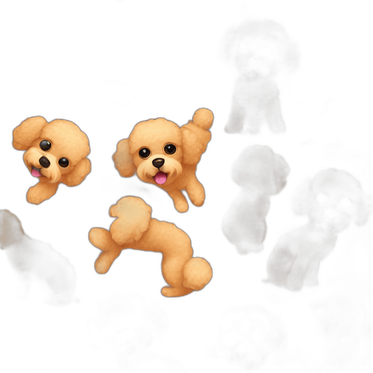 Apricot Toy poodle emoji