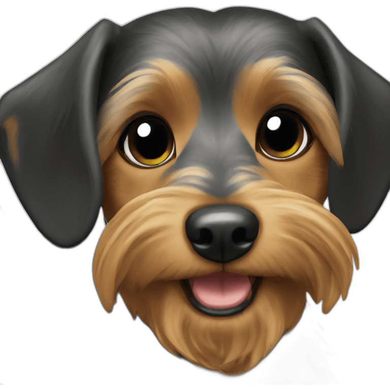 yorkie dachshund mix emoji