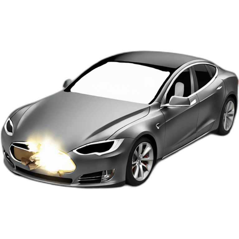 crashed-tesla emoji