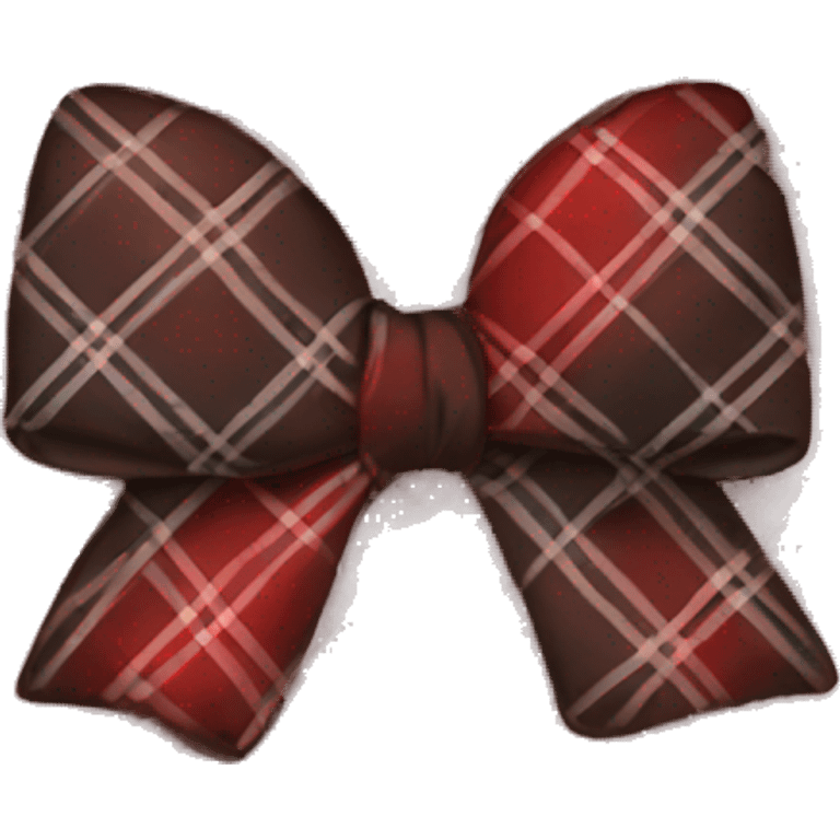 plaid bow emoji