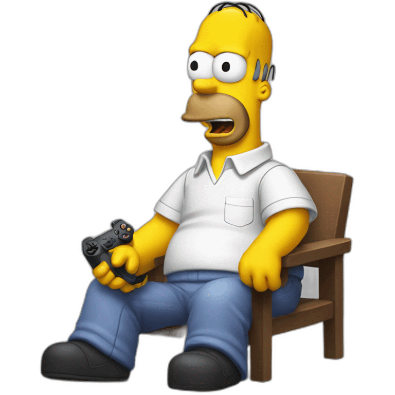 Homer Simson play PlayStation 5 emoji