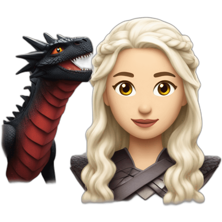 Daenerys and drogon emoji