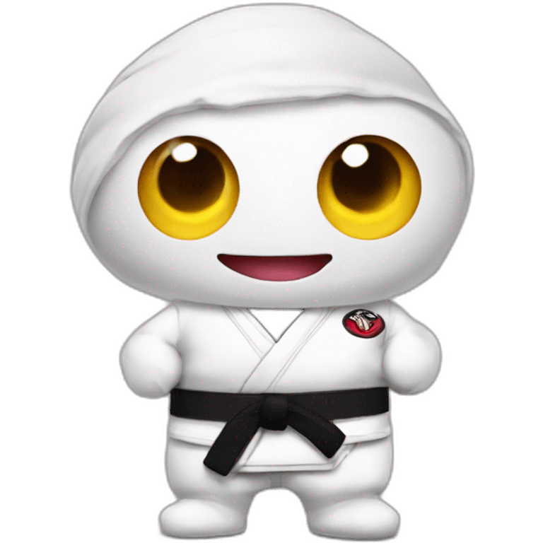 Worm in a Jiu-Jitsu gi emoji