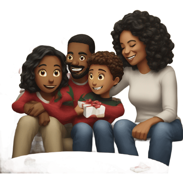 christmas moment with family  emoji