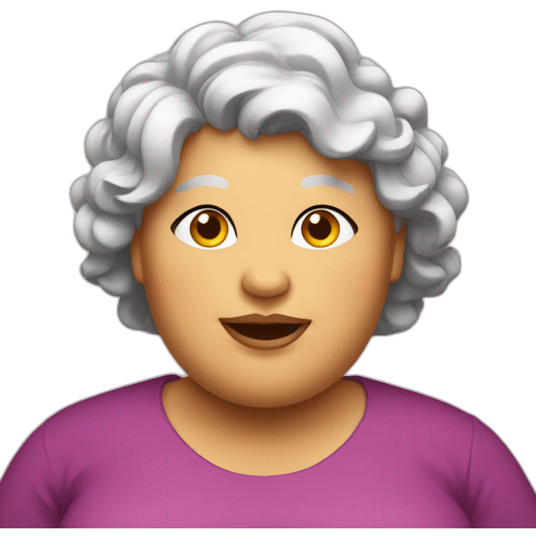 Big fat lady emoji