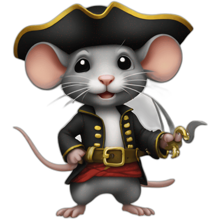 rat as pirate emoji