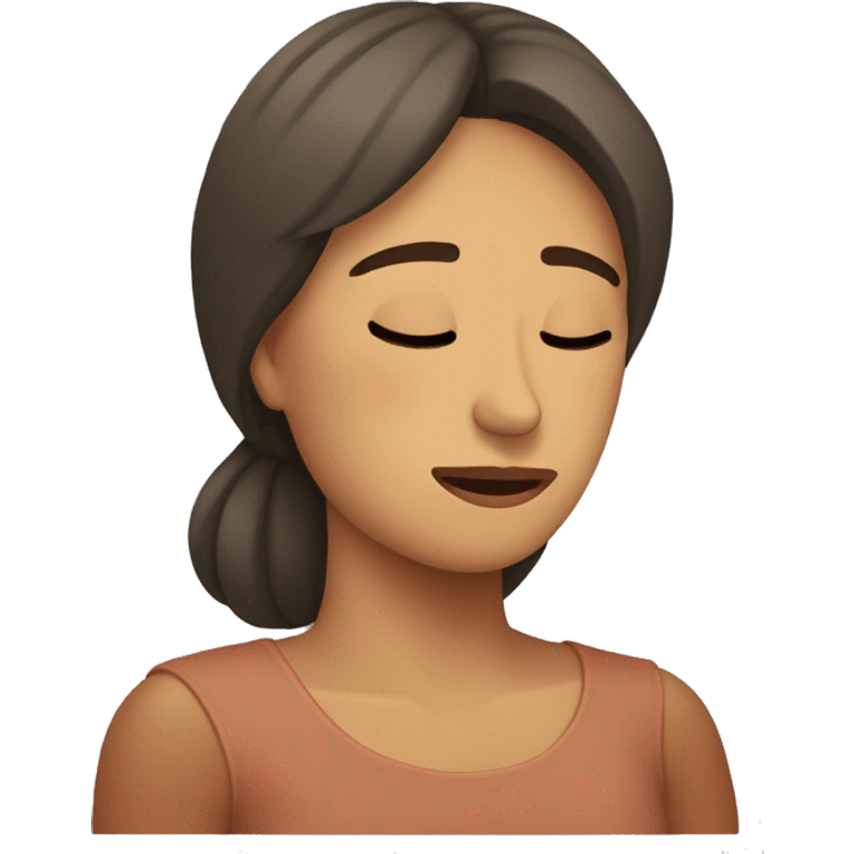 mujer durmiendo  emoji