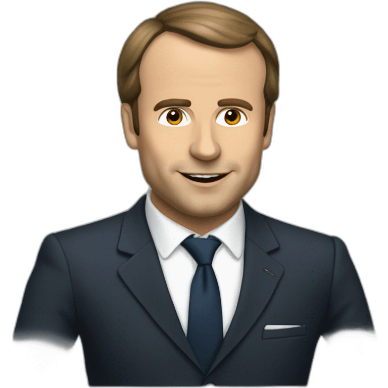 Macron au téléphone emoji