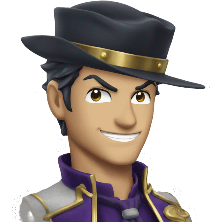 Kujo Jotaro smiling emoji