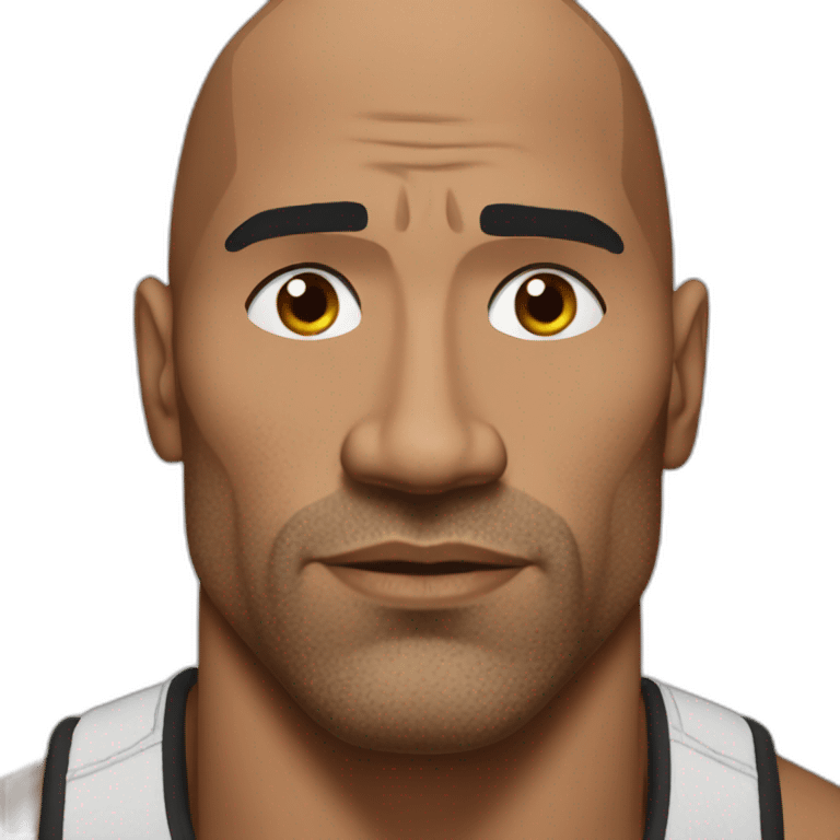 the rock sourcil emoji