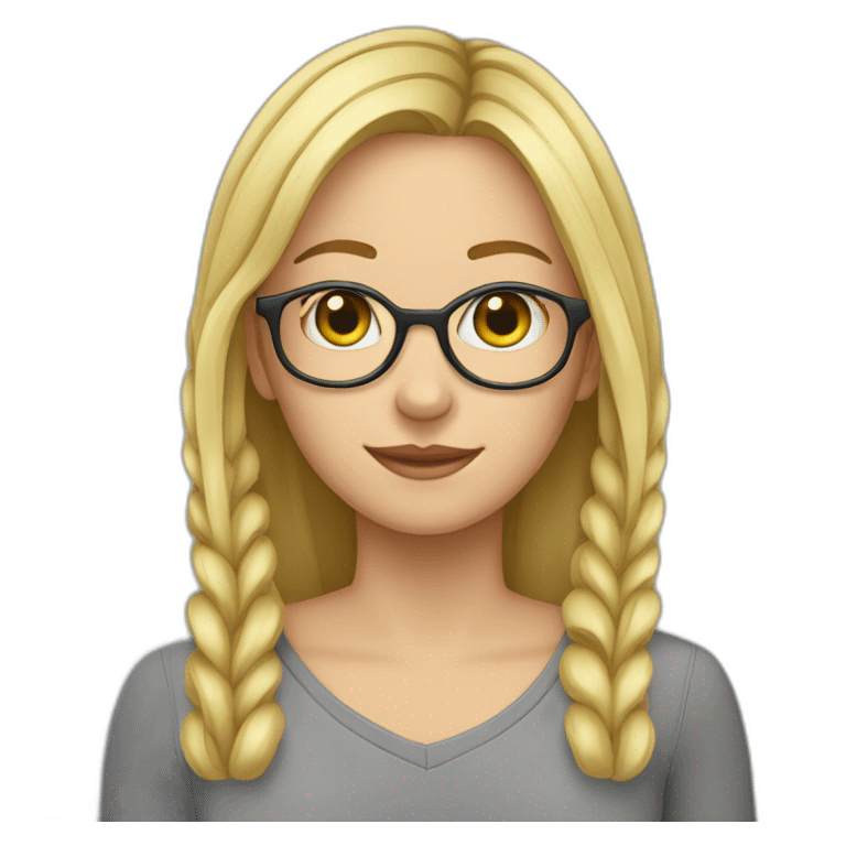 Caucasian-girl-with-glasses-and-paperclips-in-ears emoji