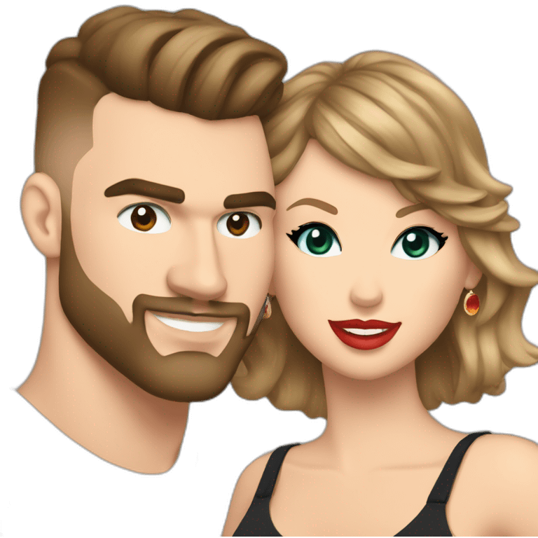 Taylor swift and travis kelce emoji