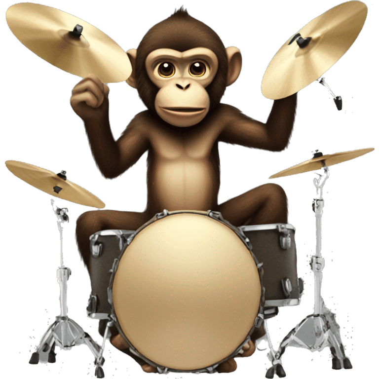 Cymbal-banging monkey emoji