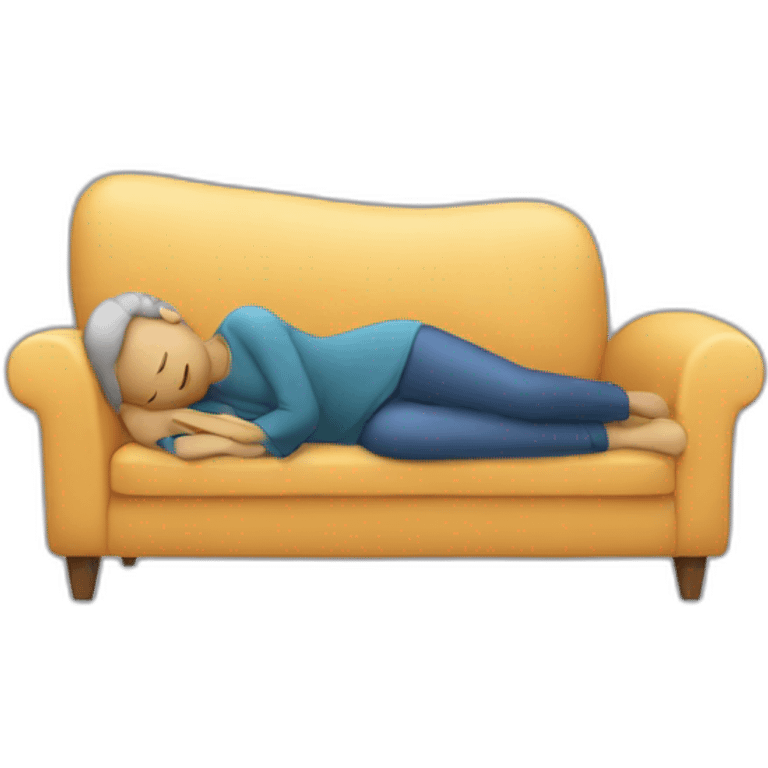 Person sleeping on sofa emoji