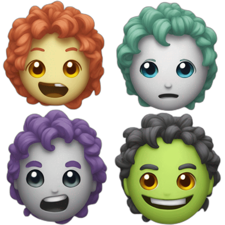 Monster autisme colors puzle marvel emoji