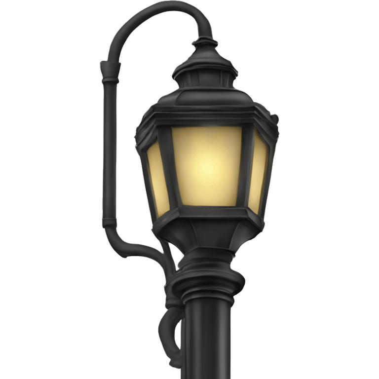 Realistic Bourbon street lamp post sign emoji