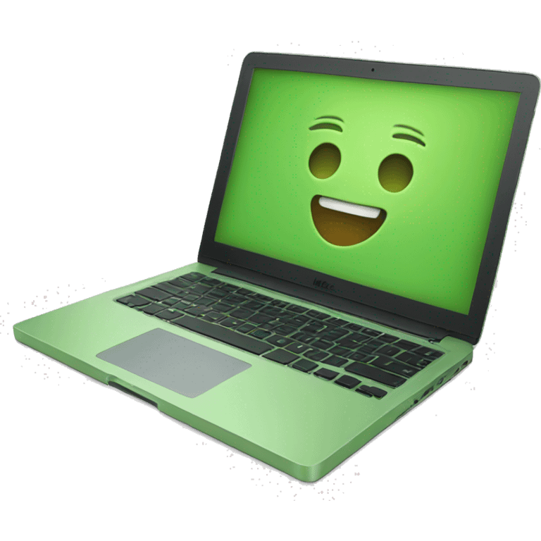 Mac book green emoji