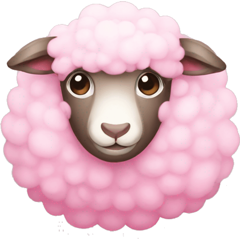 Cute Pink sheep emoji