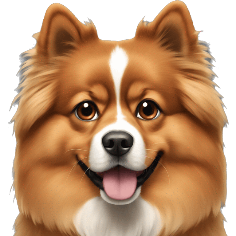 Eurasier with a cavalier king charles emoji