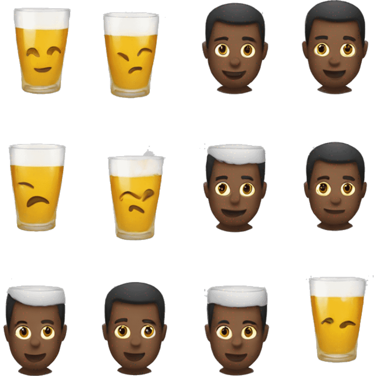 Friends with alcohol  emoji