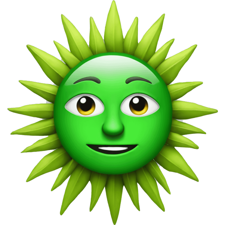 green sun from political greek team emoji