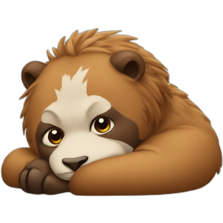 Lazy animal emoji